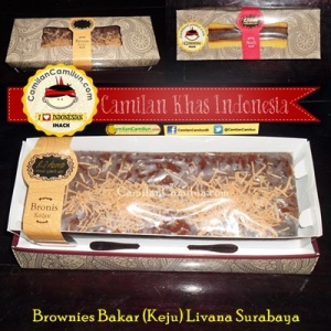 Brownies Livana Surabaya : Keju, Chocochip (original), Mente.